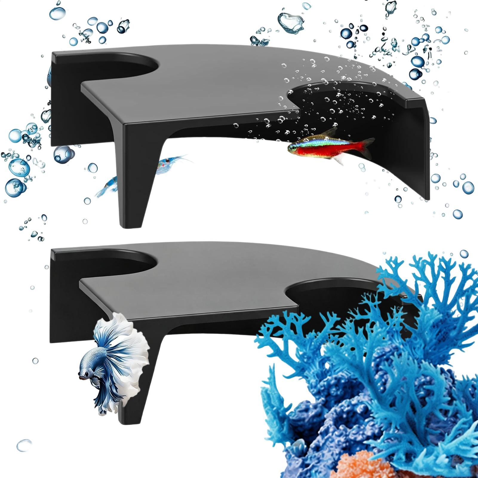 Non Planted Aquarium Fish - Visgrot voor aquariumlandschap Dubbele opening Antislip