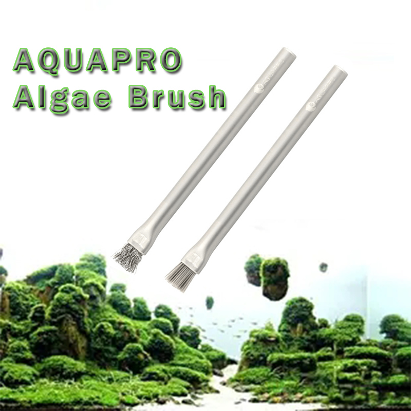Planted Aquarium Hard Water - Aquapro Algenborstel Aquariumaccessoire Aquariumreinigingsgereedschap Roestvrij staal