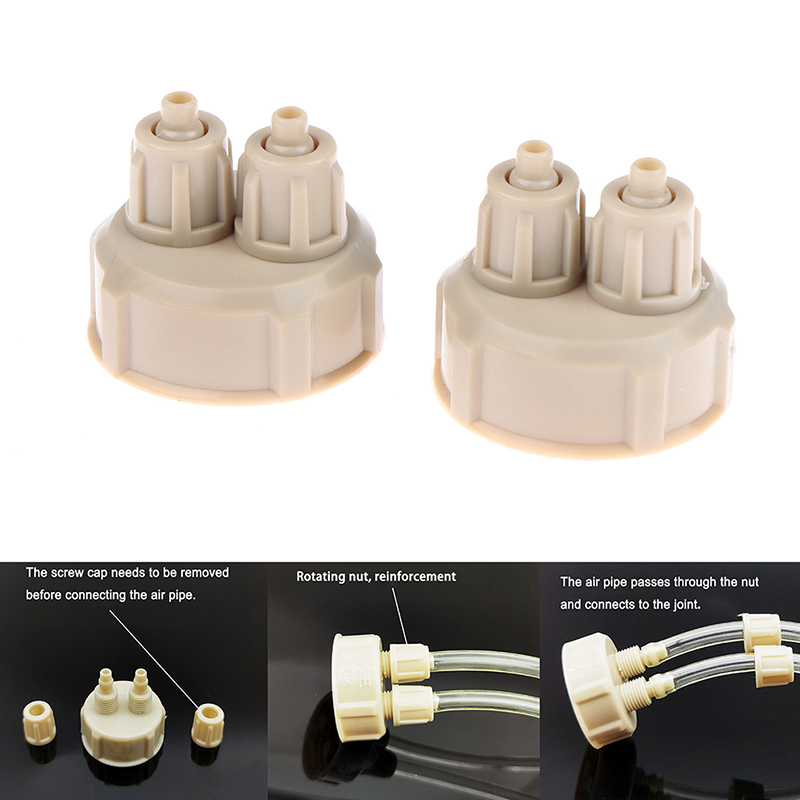 Planted Aquarium Tools - 2 stuks Aquarium CO2-systeem buisventiel met