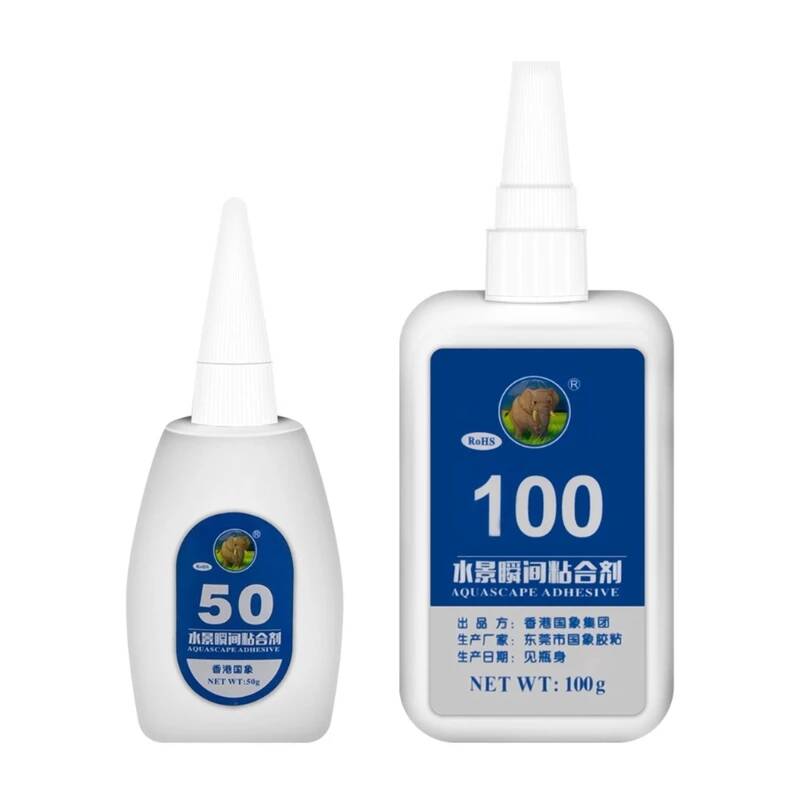 Aquarium Plant Glue Gel - 2-5 stuks transparante aquariumplantenlijm, snel uithardende