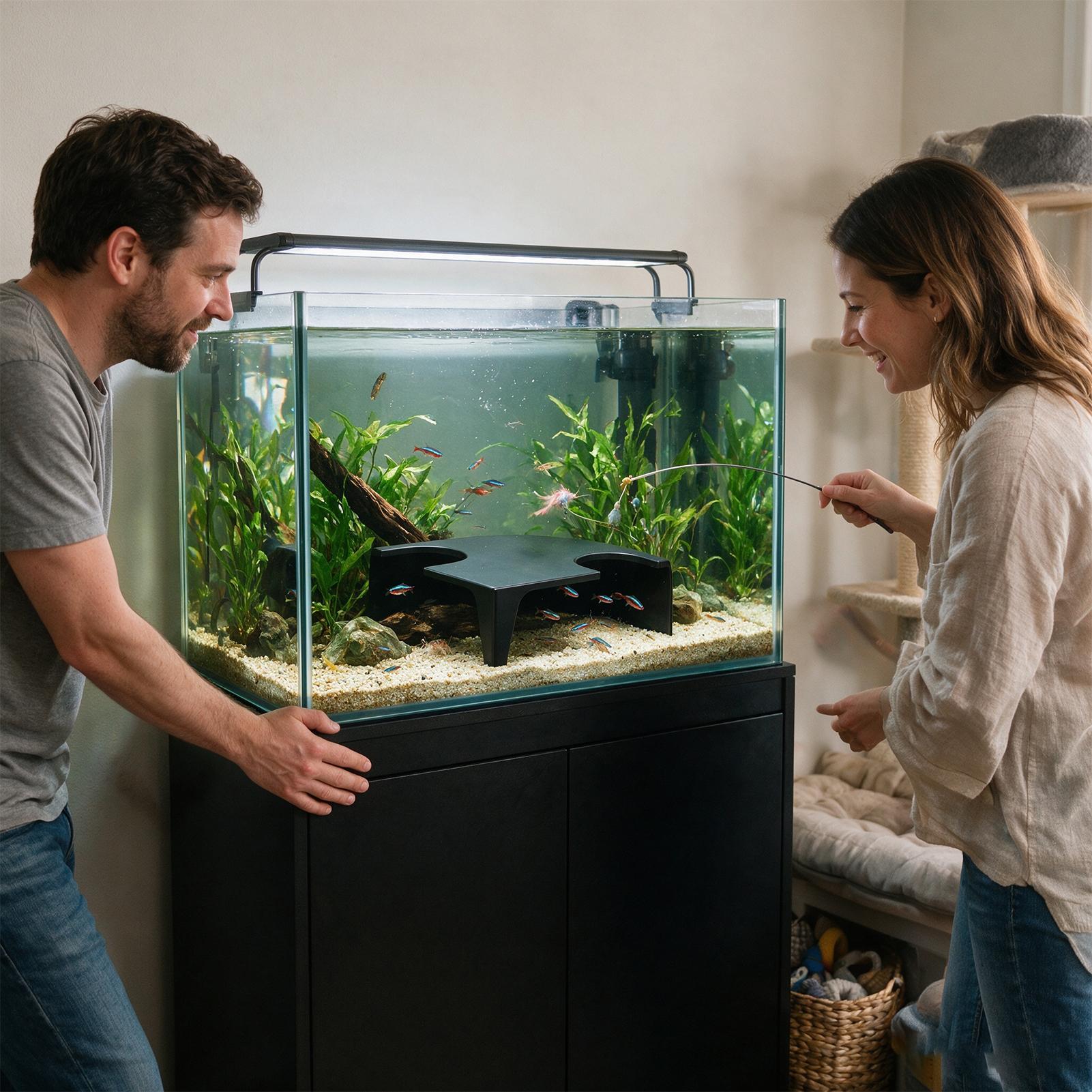 Aquariumgrot Hoek Kleine Dubbe - Non Planted Aquarium Fish recensie en prijs