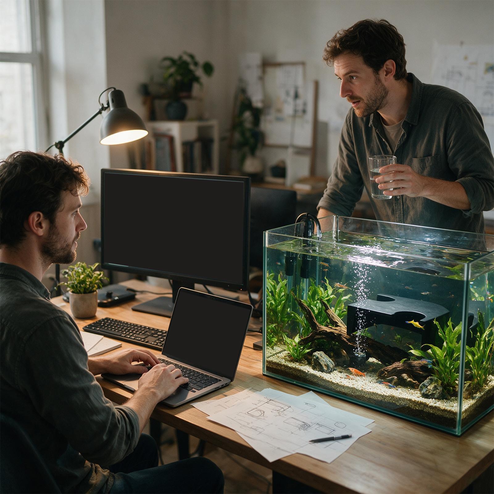 Aquariumgrot Hoek Kleine Dubbe - Non Planted Aquarium Fish recensie en prijs