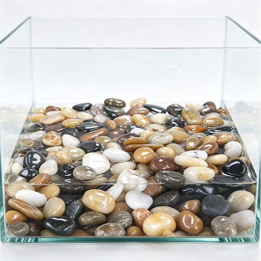300-700g Gladde rivierkiezels, - Aquarium Planted Tank recensie en prijs