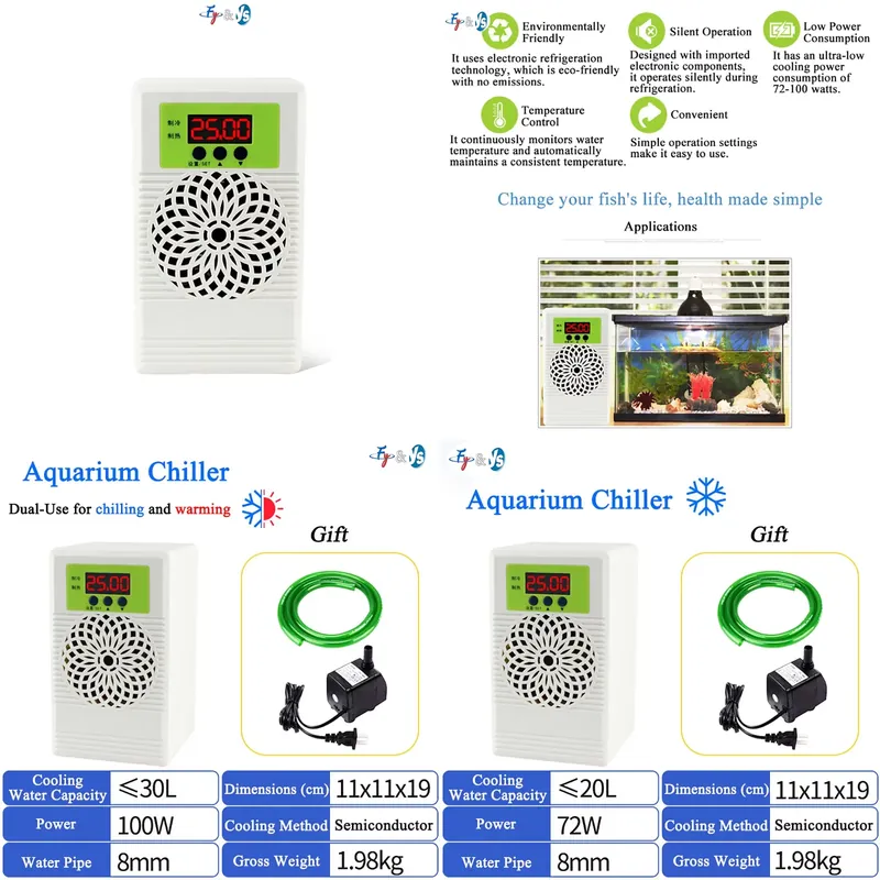 Voor aquariumwaterkoelsysteem  - Planted Aquarium Water Temperature recensie en prijs
