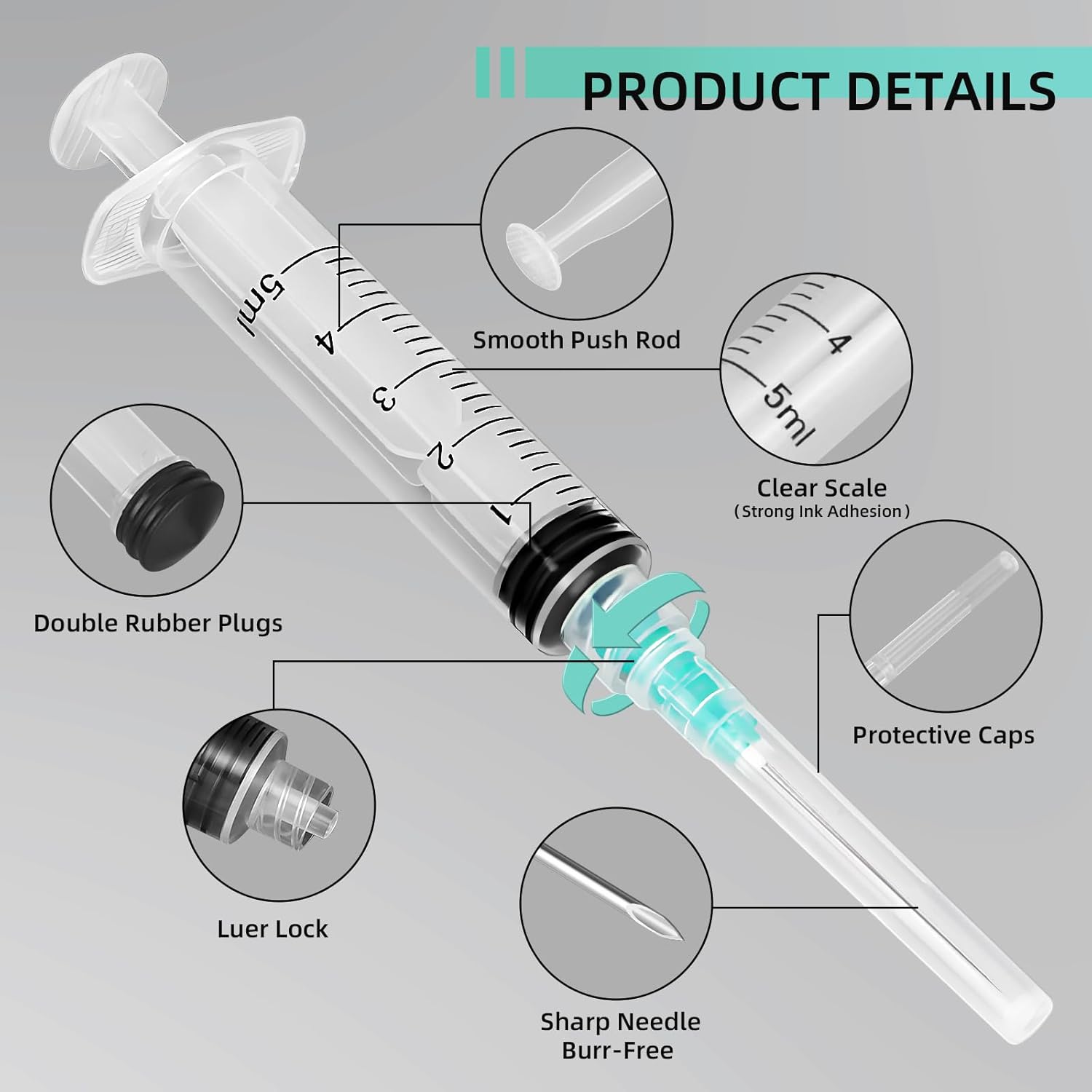 5 ml Luer Lock-spuit, geschikt - Planted Aquarium Parameters recensie en prijs