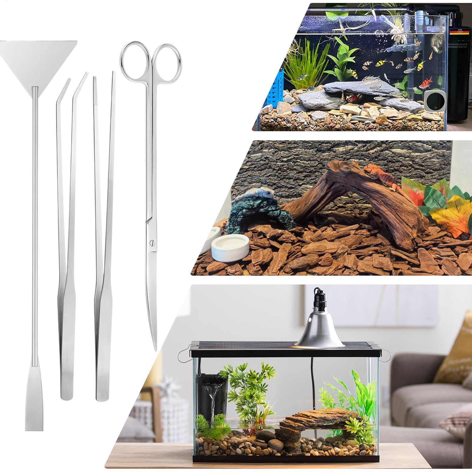 4 Stuks Aquarium Tool Kit Rvs  - Planted Aquarium Maintenance Kit recensie en prijs