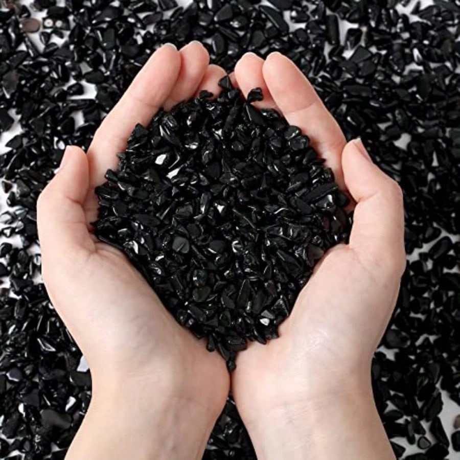 Natuurlijke zwarte obsidiaan k - Aquarium Plant Gravel recensie en prijs