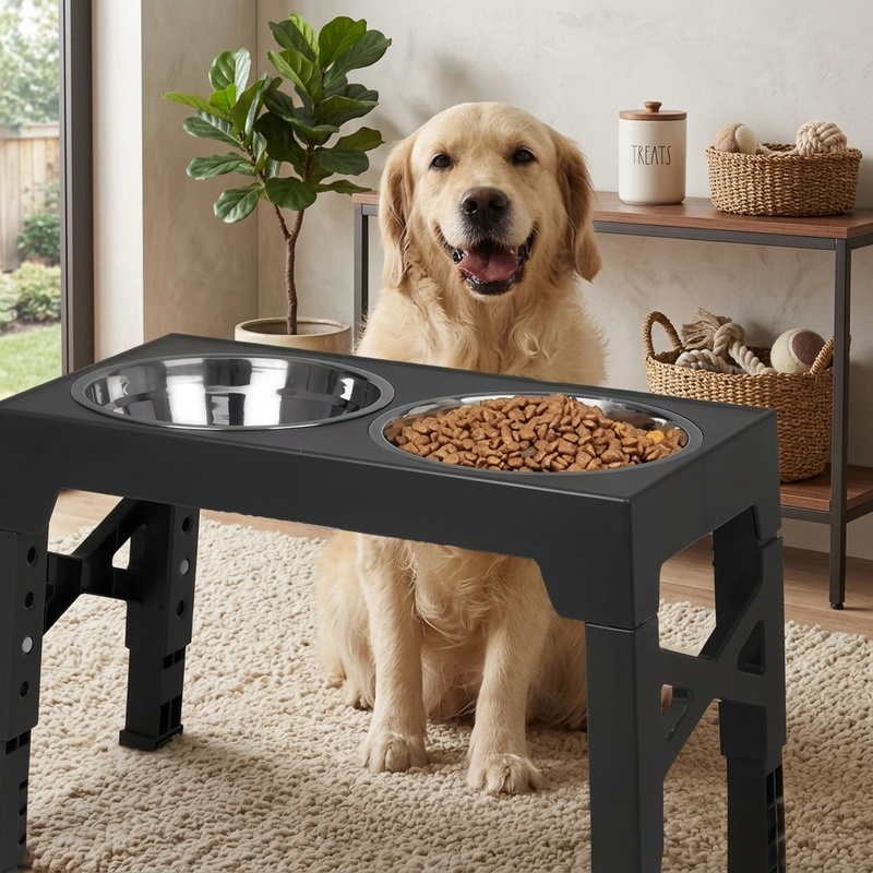 Verstelbare, verhoogde voerbak - Royal Canin Food Medium recensie en prijs